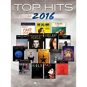 Hal Leonard Top Hits Of 2016 for Big-Note Piano