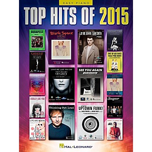 Hal Leonard Top Hits of 2015 Easy Piano Songbook