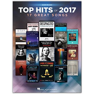 Hal Leonard Top Hits of 2017 for Easy Piano