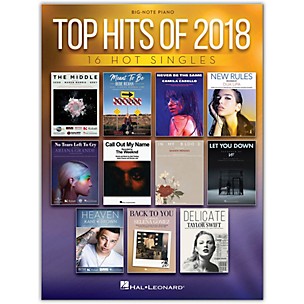 Hal Leonard Top Hits of 2018 Big Note Piano Songbook