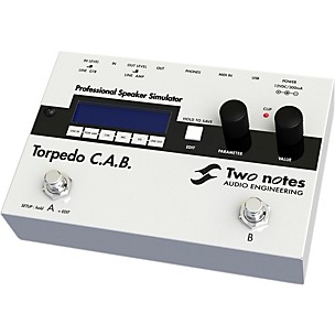 Two Notes Audio Engineering Torpedo C.A.B. Digital Speaker Cabinet Simulator Pedal