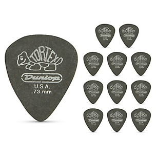 Dunlop Tortex Pitch Black Standard Guitar Picks 1 Dozen