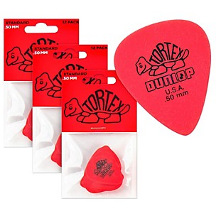 Dunlop Tortex Standard Guitar Picks .50mm 3 Dozen