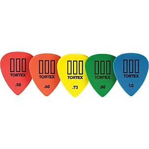 Dunlop Tortex T3 Sharp Tip Guitar Picks 72-Pack