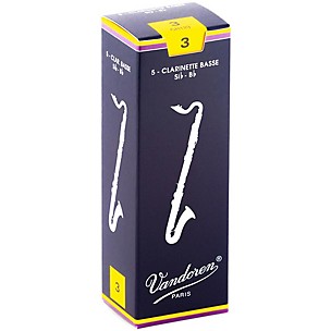 Traditional Bass Clarinet Reeds Strength 3 Box of 5