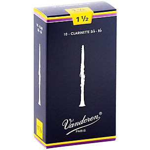 Traditional Bb Clarinet Reeds Strength 1.5 Box of 10