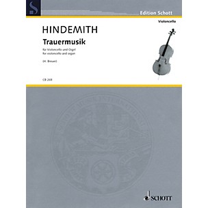 Schott Trauermusik (arranged for Cello and Organ) String Series Softcover