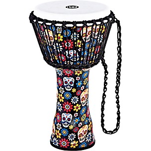 MEINL Travel Series Djembe with Synthetic Head in Day of the Dead Finish