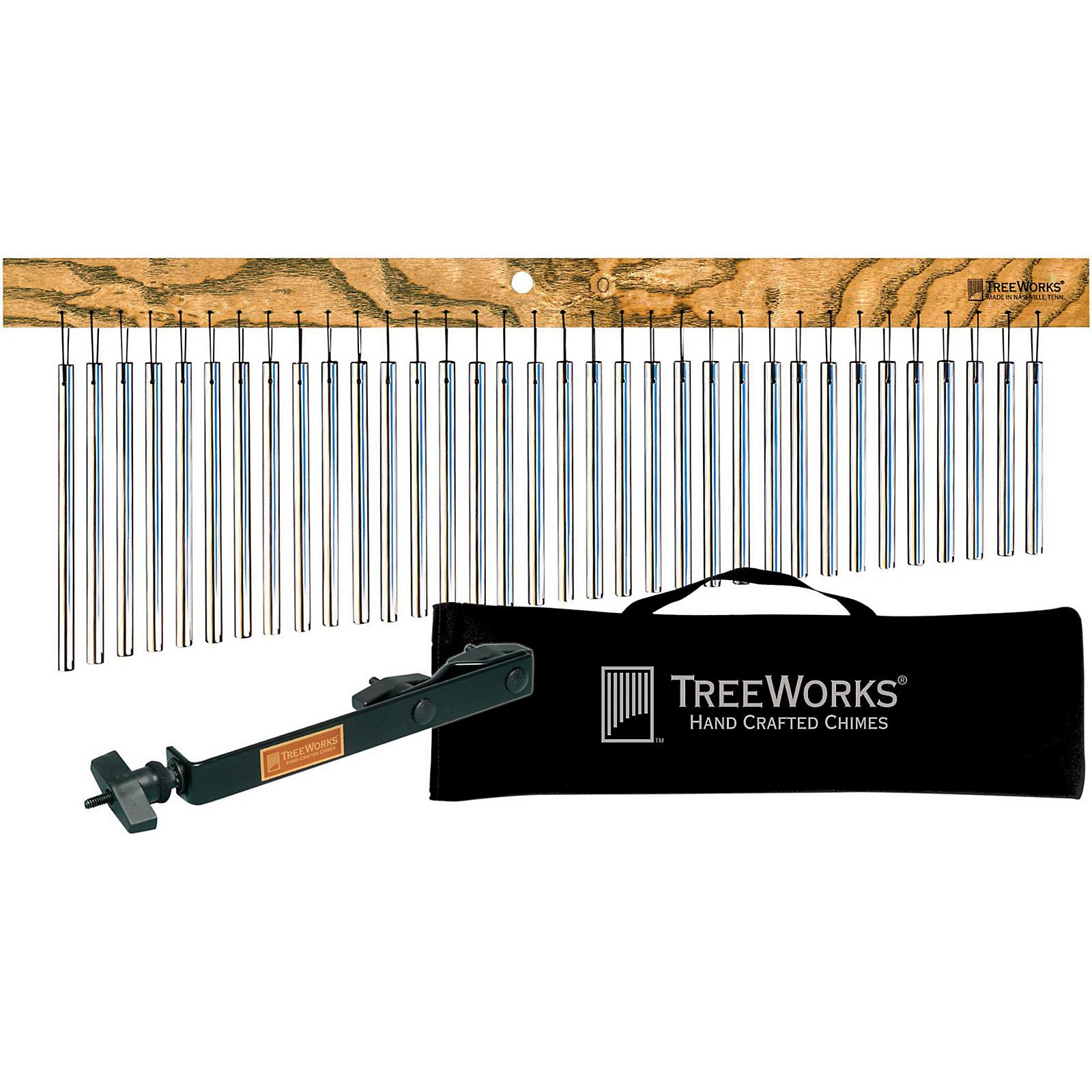 Treeworks Treeworks Tre35 Aluminum Classic Chimes with Soft Bag and Free  Mount