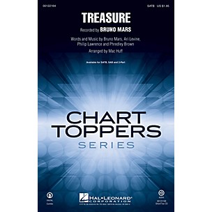 Hal Leonard Treasure ShowTrax CD by Bruno Mars Arranged by Mac Huff