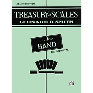 Alfred Treasury of Scales for Band and Orchestra 1st E-Flat Alto Saxophone