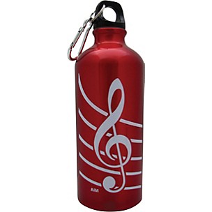 AIM Treble Clef Aluminum Bottle (Red)