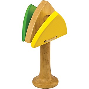 Green Tones Triangle Castanet