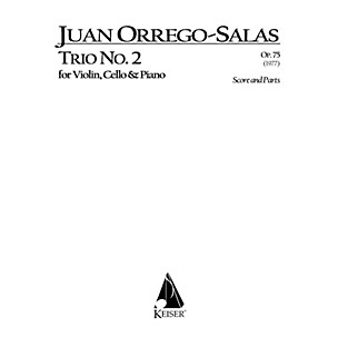 Lauren Keiser Music Publishing Trio No. 2, Op. 75 (Piano, Violin, Cello) LKM Music Series Composed by Juan Orrego-Salas