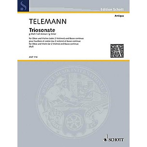 Schott Trio Sonata G Minor from Essercizii Musici Schott Series by Georg Philipp Telemann