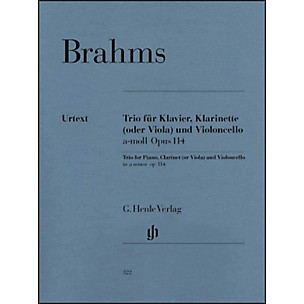 G. Henle Verlag Trio for Piano, Clarinet (Or Viola) And Violoncello In A Minor Op. 114 By Brahms