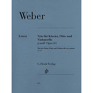 G. Henle Verlag Trio in G minor Op. 63 Henle Music Folios Series Softcover by Carl Maria von Weber