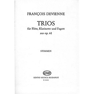 Editio Musica Budapest Trios for Flute, Clarinet, and Bassoon, Op. 61 EMB Series by François Devienne