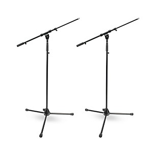 DR Pro Tripod Mic Stand With Telescoping Boom 2-Pack