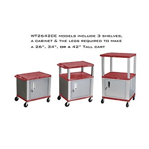 H. Wilson Tuffy Cart with Lockable Cabinet