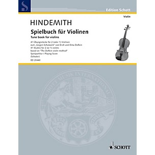 Schott Tune Book for Violins (41 Studies for 2 (or 1) Violins Based on The Doflein Violin Method) Schott Series