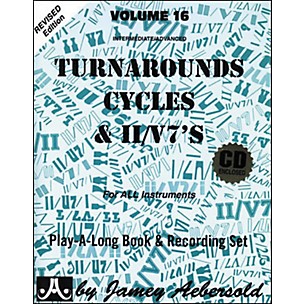 Jamey Aebersold Turnarounds, Cycles, and II/V7's Volume 16 Book and CD