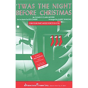 Shawnee Press 'Twas the Night Before Christmas SAB Arranged by Harry Simeone