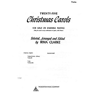 Music Sales Twenty-Five Christmas Carols - Viola (for Solo or Ensemble Playing) Music Sales America Series