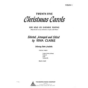 Music Sales Twenty-Five Christmas Carols - Violin I (for Solo or Ensemble Playing) Music Sales America Series