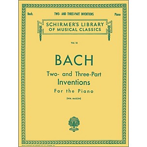 G. Schirmer Two And Three Part Inventions for The Piano By Bach