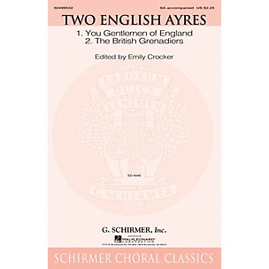 G. Schirmer Two English Ayres SA arranged by Emily Crocker