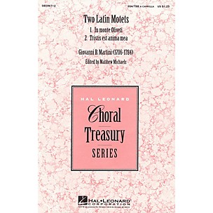 Hal Leonard Two Latin Motets SSA/TBB arranged by Matthew Michaels