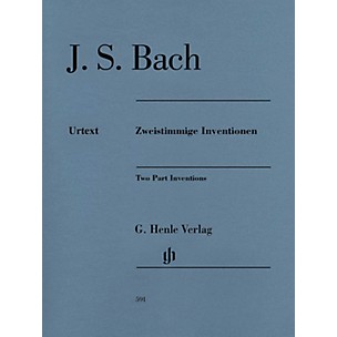 G. Henle Verlag Two Part Inventions Revised Edition - Paperbound with Fingerings Henle Music Folios Series Softcover