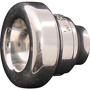 Warburton Two-Piece Bass Trombone Mouthpiece System in Silver