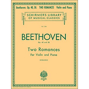 G. Schirmer Two Romances Op 40 and 50 for Violin / Piano By Beethoven