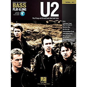 Hal Leonard U2 - Bass Play-Along Volume 41 Book/Audio Online