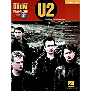 Hal Leonard U2 - Drum Play-Along Volume 34 Book/CD