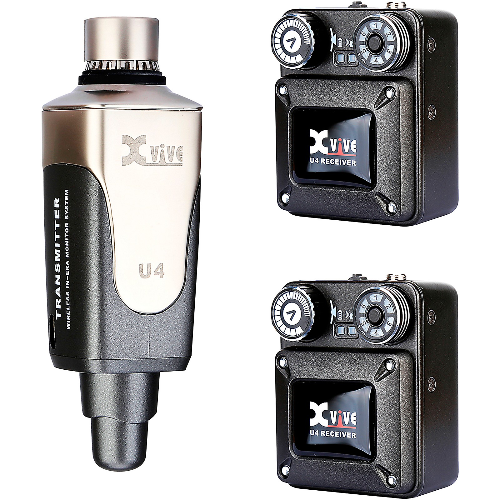 【超美品】 Xvive U4 MONITOR Wireless System Xvive U4 In-Ear Monitor Wireless System With One Transmitter & Two
