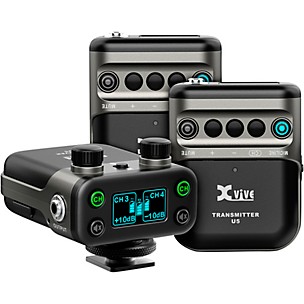 XVive U5T2 Dual-Channel Wireless System for Lavalier Microphone and Audio Devices