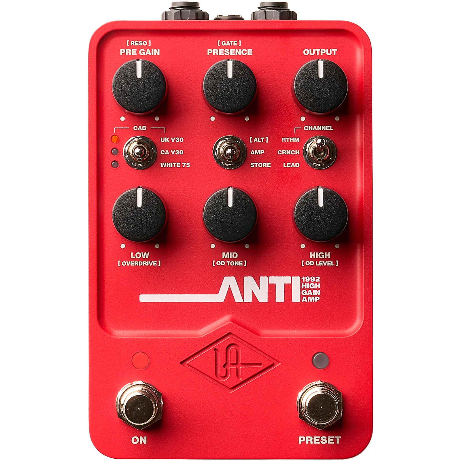 UAFX:ANTI 1922 High Gain Amp ギターエフェクター Universal Audio UAFX Anti 1992 High Gain Amp Effects Pedal