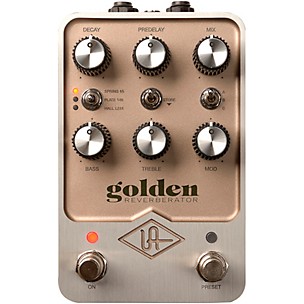Universal Audio UAFX Golden Reverberator Guitar Effects Pedal -