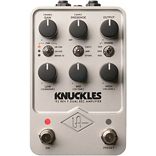 Universal Audio UAFX Knuckles '92 Rev F Dual Rec Amplifier Guitar Effects Pedal -