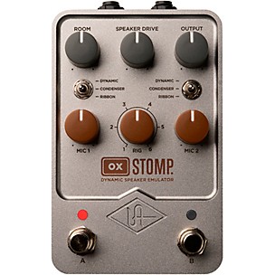 Universal Audio UAFX OX Stomp Dynamic Speaker Emulator Guitar Effects Pedal -