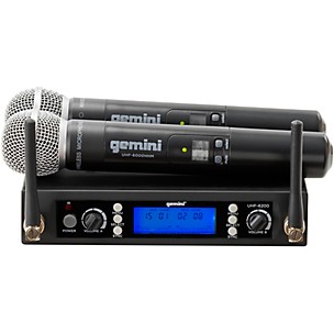 Gemini UHF-6200M UHF Dual Handheld System - 512-537.5MHz
