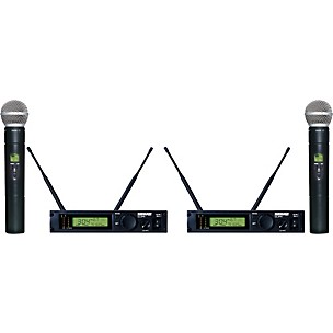 Shure ULXP24D/58 Dual Handheld Wireless Microphone System