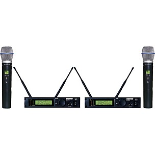 Shure ULXP24D/BETA87A Dual Handheld Wireless Microphone System