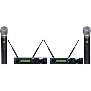 Shure ULXP24D/BETA87C Dual Handheld Wireless Microphone System