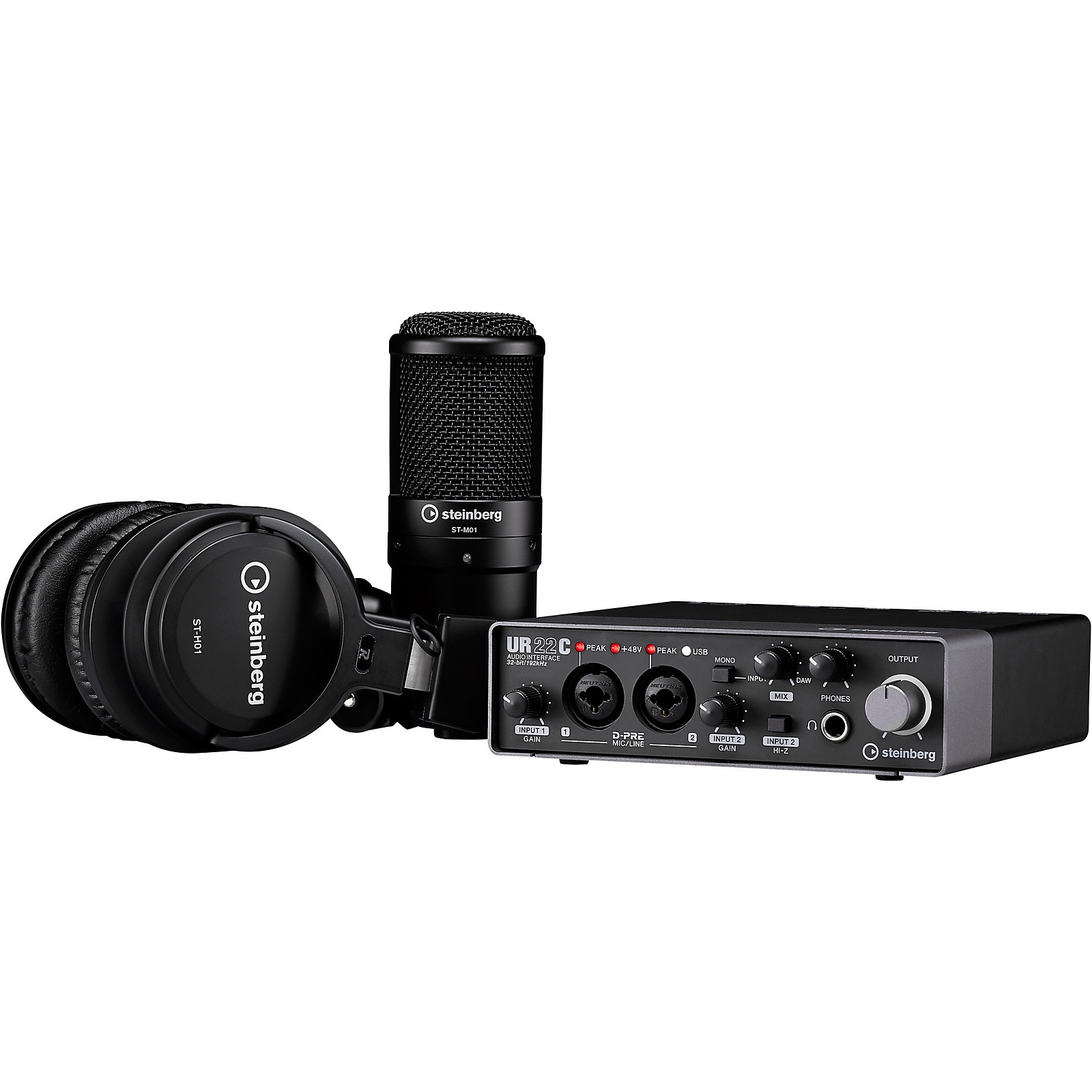 Steinberg Steinberg UR22C Recording Pack With 2 In/2 Out USB 3.0 Type-C  Audio Interface, Microphone & Headphones