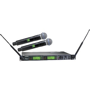 Shure UR24D/BETA58 Dual Handheld Wireless Microphone System