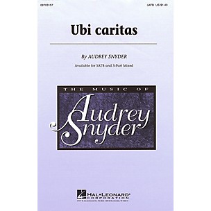 Hal Leonard Ubi Caritas SATB composed by Audrey Snyder